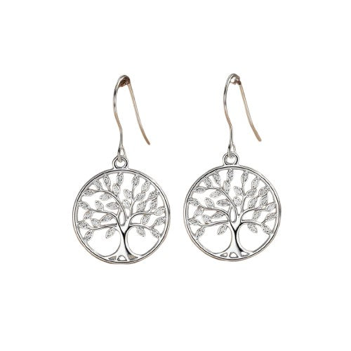 Tree of Life Silver Earrings