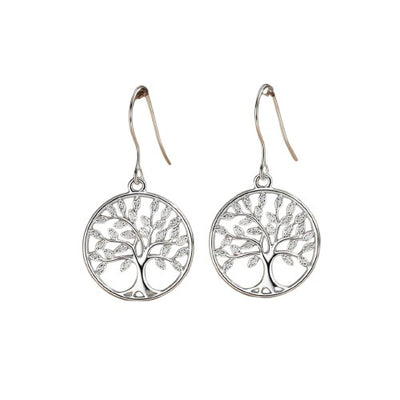 Tree of Life Silver Earrings