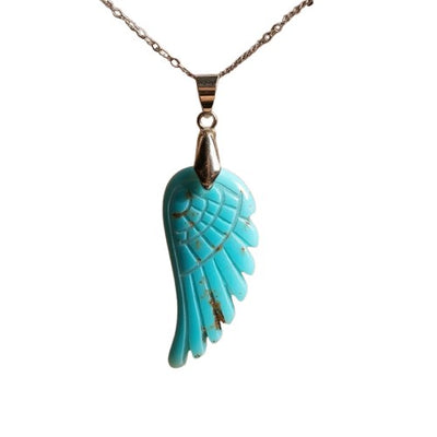 “Angel Wing” Pendant in Natural Stone