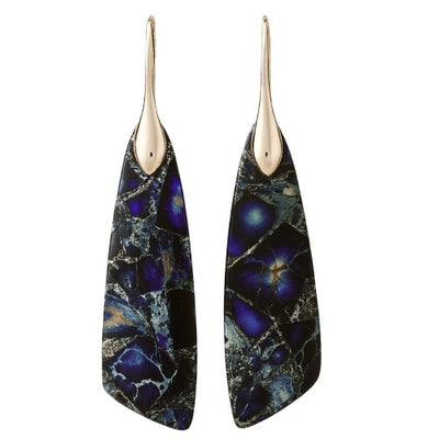 Blue Jasper Dangle Earrings